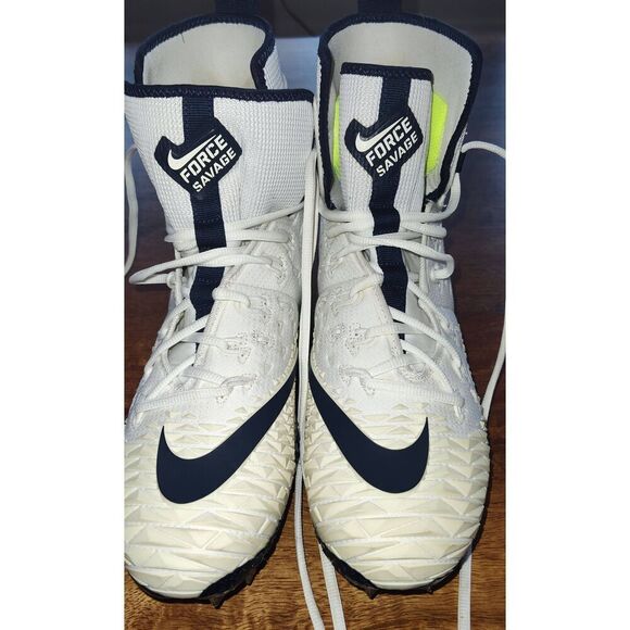 Nike Force Savage Elite TD Football Cleats 857063-155 White Navy Blue Size 9.5 main image 8